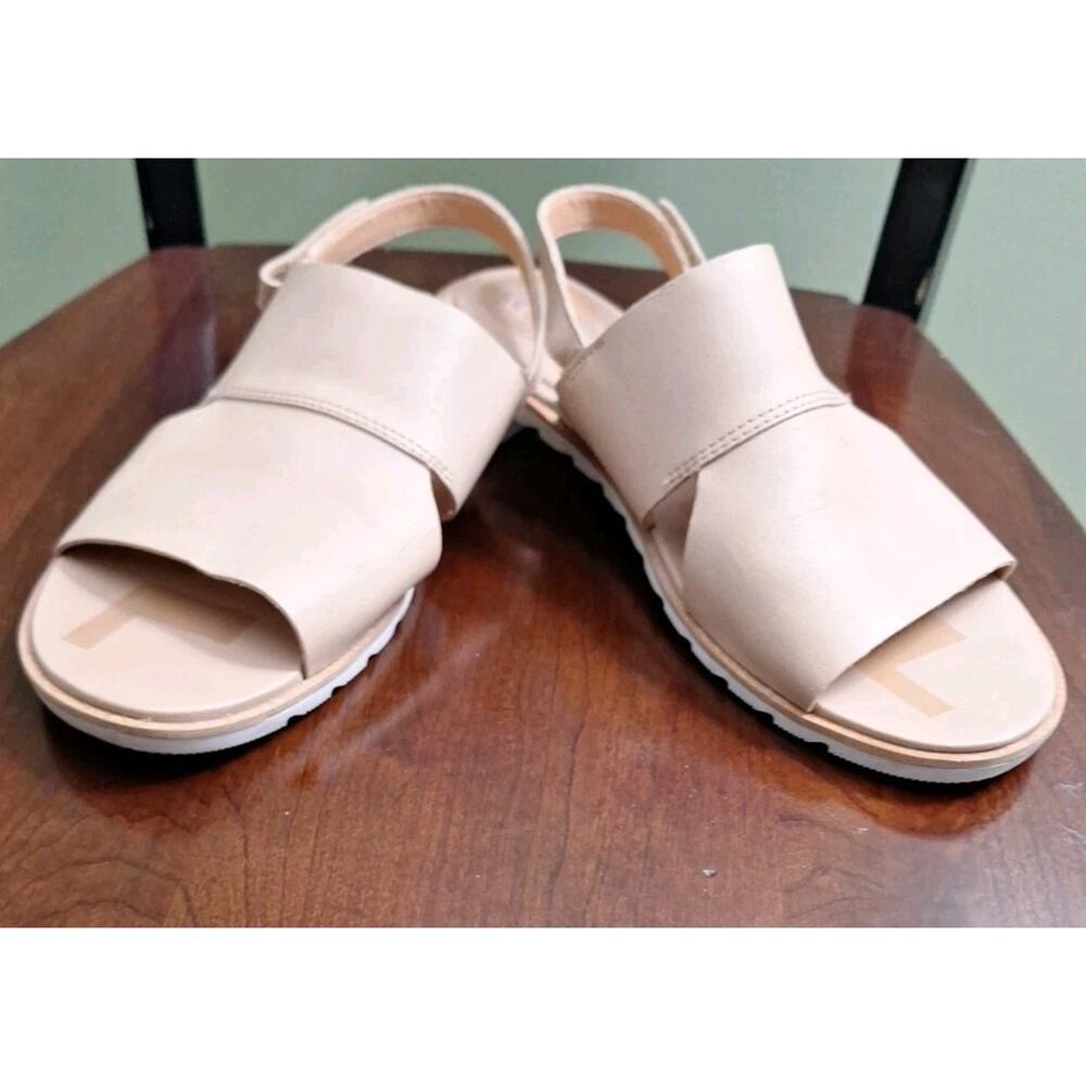 SOREL Women's Ella II Slingback Sandal Beige Leather Sz 11